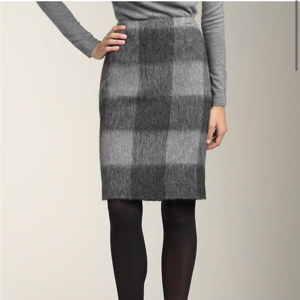 Talbots Checkered Pencil Skirt